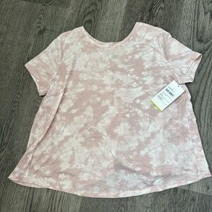 Old Navy Light Pink Tie-Dye Short Sleeve Tee